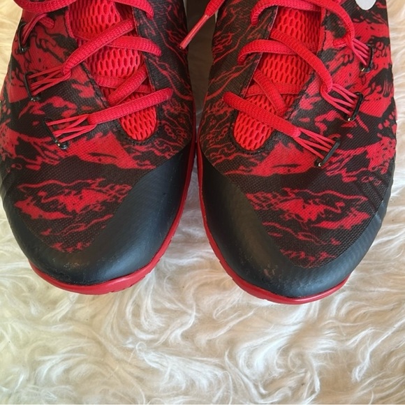 Nike Men’s Hyperchase PE James Harden Camo Red/Black Basketball Shoes Size 12 - Picture 10 of 12